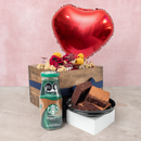 Kit Bom Día  - Flores, Café y Brownies