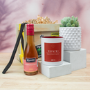 Kit Vela Mirum Topacio - con Vino Rosado o Tinto + Suculenta