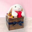 Pienso en Ti SV / Caja con Peluche, Flores y Globo