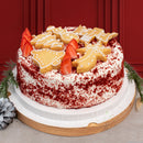 Pastel Navidad - Red Velvet y Galletas