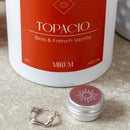 Kit Vela Mirium Topacio / con Vino Rosado y Suculenta