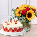 Ocaso - con Pastel de Fresa