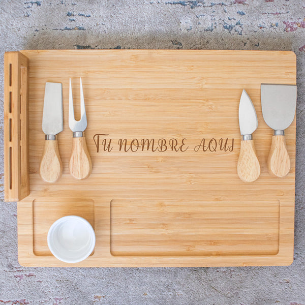 Tabla de Quesos de Bambú / Personalizada