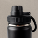 Termo Negro de Acero Inoxidable con Popote / 24 Oz